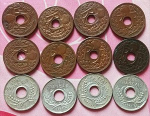 Монеты - Французский Индокитай +Вьетнам = 58 шт.
