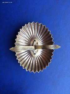 Большая Офицерская кокарда РИА . Мельхиоровая .С клеймами!