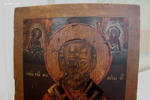 Икона Николай Чудотворец. 19 век. Север.