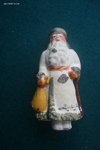 Дед Мороз папье маше пресс опилки 14 см роспись