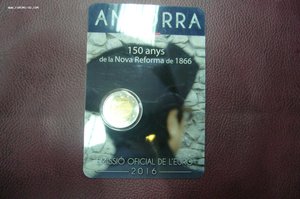 2 евро Сан Марино Ватикан Андорра