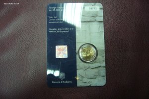 2 евро Сан Марино Ватикан Андорра