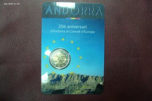 2 евро Сан Марино Ватикан Андорра