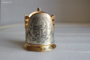 Подстаканник сказки Пушкина "Золотая рыбка"