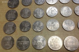 15 пятерок,25 рублей и 1 трояк Юбилейные СССР