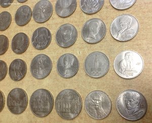 15 пятерок,25 рублей и 1 трояк Юбилейные СССР