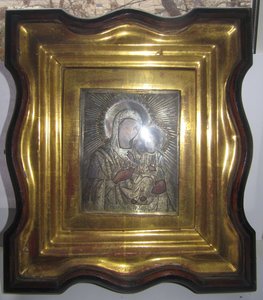 Икона Богоматери Иверская. 84 проба.