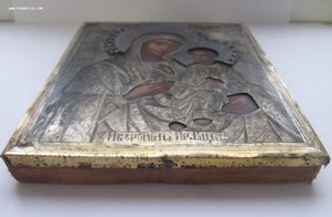 Икона Богоматери Иверская. 84 проба.
