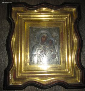 Икона Богоматери Иверская. 84 проба.