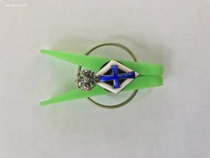 Знак об окончании университета, серебро, эмаль. Маленький