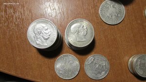 Массив монет Австро-Венгрии разные номиналы и типы серебро