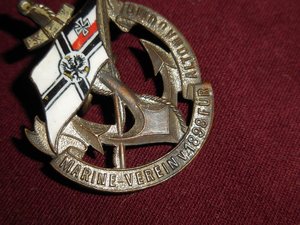 Морской знак кокарда 1898г Кайзермарине.