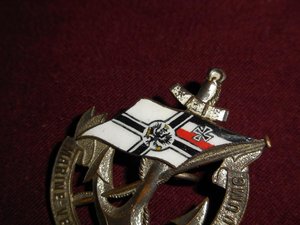 Морской знак кокарда 1898г Кайзермарине.