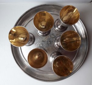 Коньячный набор (6 рюмок и разнос)