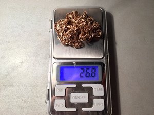 Цепь мужская "Бисмарк" 26.8 гр. 6О см 583 пр