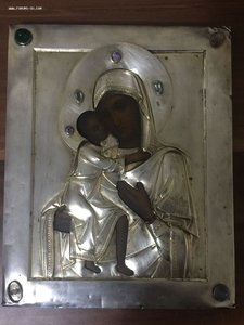 Икона М.Б оклад серебро модерн Кузьма Конов