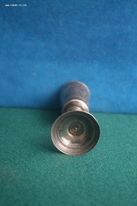 Рюмка на ножке лафитник серебро 875 проба 51 гр чернь