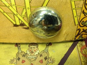 Старинная Настольная игра с человечками и шариком RRR