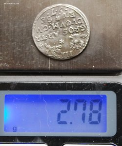 польская серебренная монета 1597 г