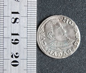 польская серебренная монета 1597 г