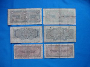 5руб-1934, 5руб-1938, 3руб-1934, 3руб-1938, 1руб-1938-2шт.