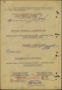 БКЗ "ласточкин хвост" на героя СССР лётчика-аса Мирошниченко