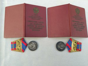 Комплект-двойное награждение серебряными медалями ООП + доки