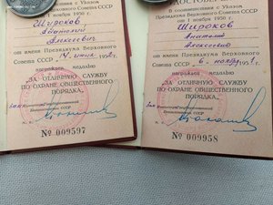 Комплект-двойное награждение серебряными медалями ООП + доки