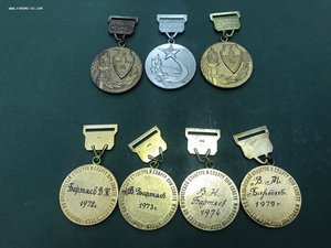 Комплект медалей на известного тренера RRR водное поло