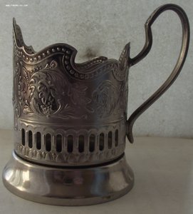 пара подстаканников СССР,Космос,Кольчугино,мельхиор