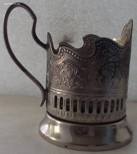 пара подстаканников СССР,Космос,Кольчугино,мельхиор