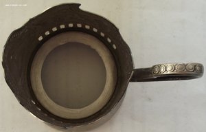 пара подстаканников СССР,Космос,Кольчугино,мельхиор
