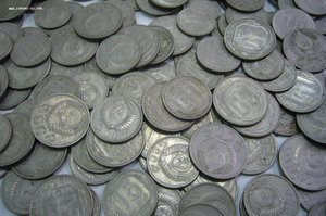 Кучка монет - 191 шт - 10-15-20 коп