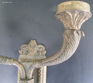 Подсвечник бронзовый бра ( сталинский ампир)