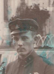 Он и она. Курсанты. "АТШ". 2 фото. 1930-е гг.