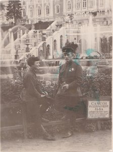 Он и она. Курсанты. "АТШ". 2 фото. 1930-е гг.
