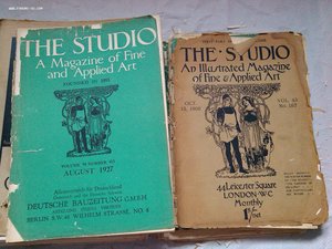 Подшивка  журналов Die Kunst и The Studio по антиквариату