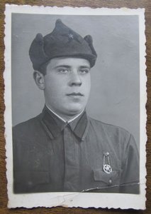 Красноармеец-курсант с подвесным знаком ГТО ( апрель 1941 г.