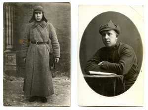 ДВЕ фотографии КРАСНОАРМЕЙЦА.