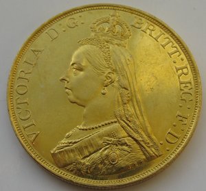 5 фунтов 1887г. (золото)