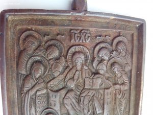 Вершковая меднолитая икона  «Cвятая Седмица»