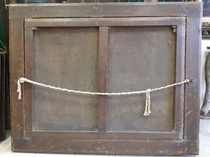 Антикварная картина в дворцовой раме 143х113см. Пейзаж.