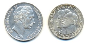 Талер Бавария и 3 марки Анхальльт (2040)