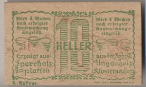 Нотгельды, 1920 Хадерсфельд , Австрия