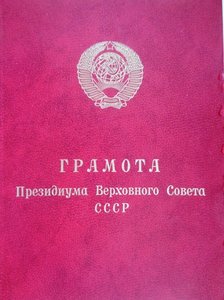 Грамота Войну интернационалисту чистая.