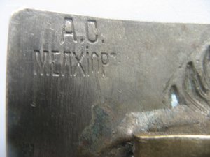 Пряжка Гренадерская Мелхiор , буквы А.С.