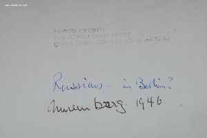 Контрольный совет по Германии  1946 маршал Соколовский 13х18