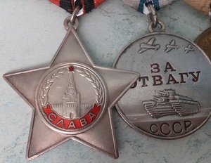 колодочка: Слава-III, Отвага, Сталингр., Будапешт, Берлин,