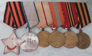 колодочка: Слава-III, Отвага, Сталингр., Будапешт, Берлин,