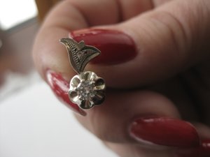 Комплект серьги, кольцо бриллианты золото СССР